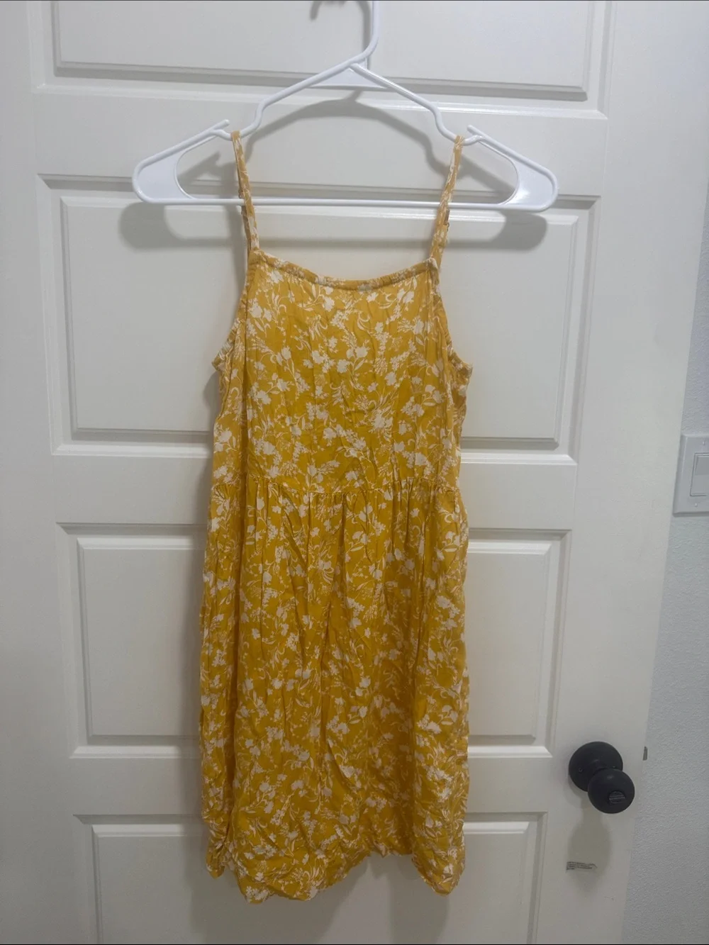 Old Navy Yellow Floral Strap Sundress